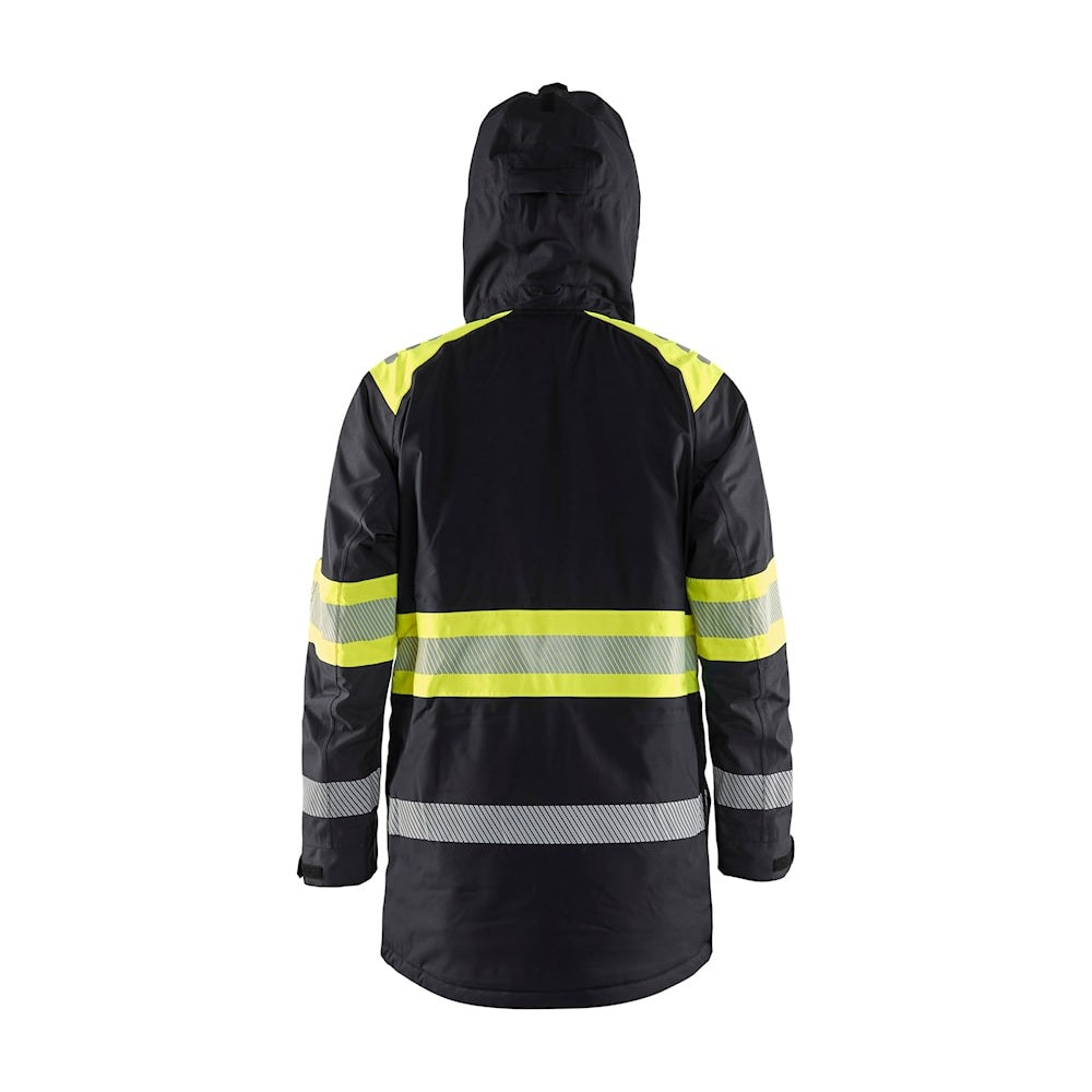 Blaklader Winter Parka Hi-Vis 4485 #colour_black-hi-vis-yellow