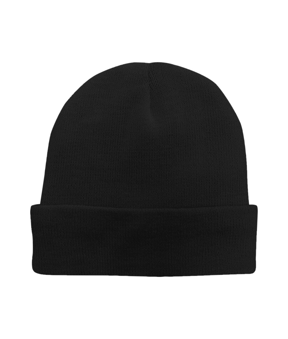 Orbit International Knitted Turned Up Beanie Hat: In 100% Acrylic Knit