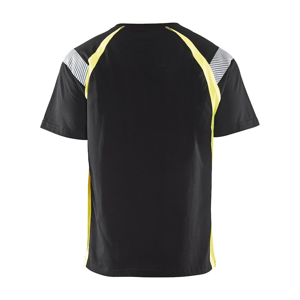 Blaklader T-Shirt 3332 #colour_black-hi-vis-yellow