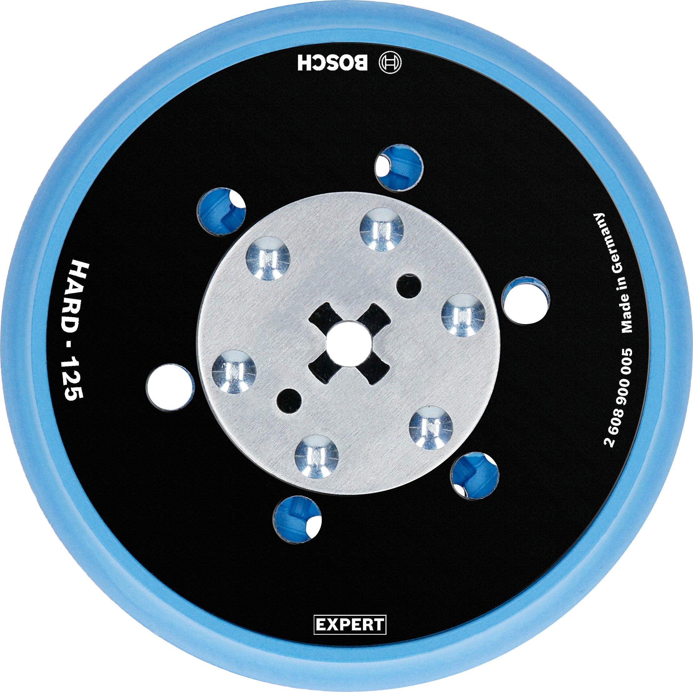 Bosch Professional Multihole Backing Pad - Universal 125mm, Hard Expert