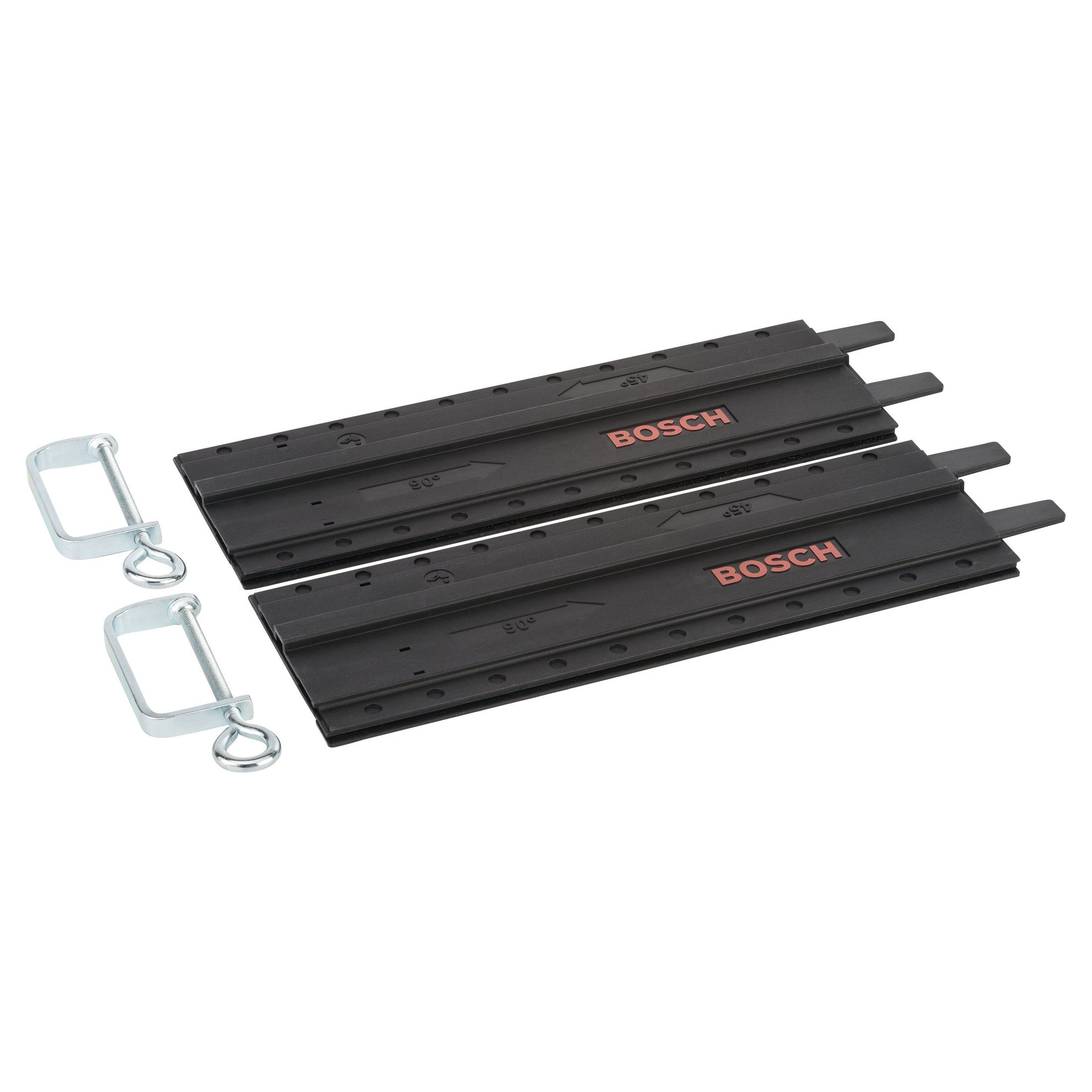 Bosch Professional 2 Guide Rails with 2 Clamps