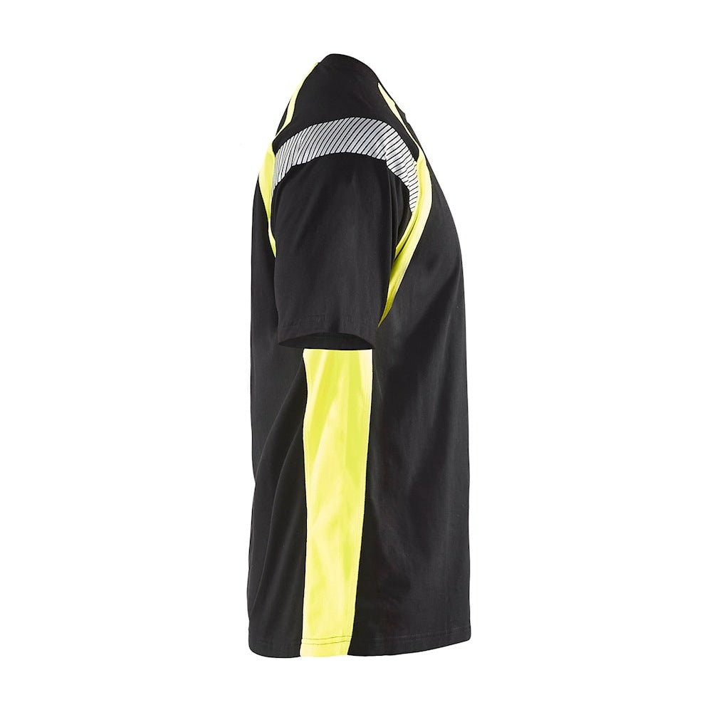Blaklader T-Shirt 3332 #colour_black-hi-vis-yellow
