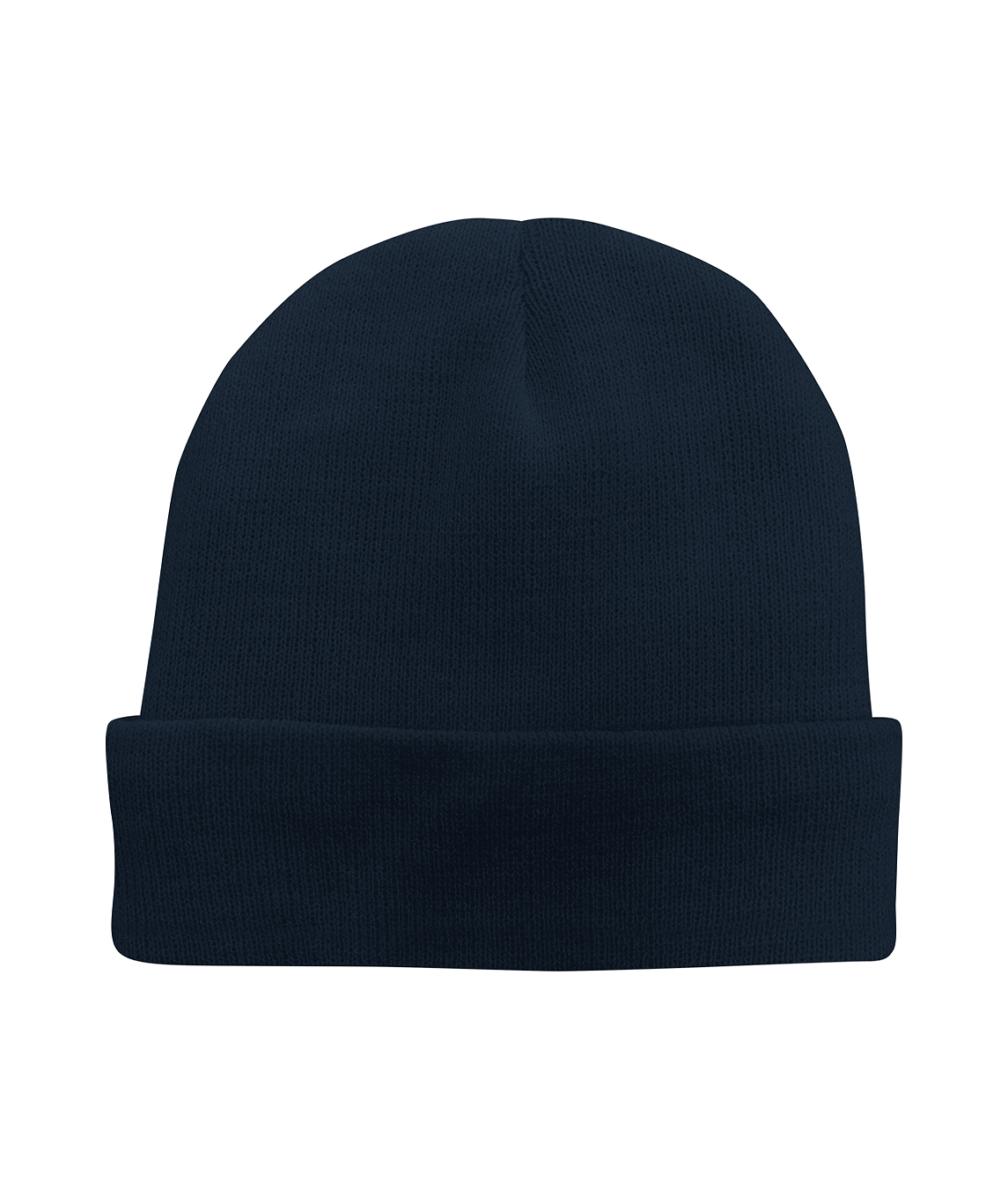 Orbit International Knitted Turned Up Beanie Hat: In 100% Acrylic Knit