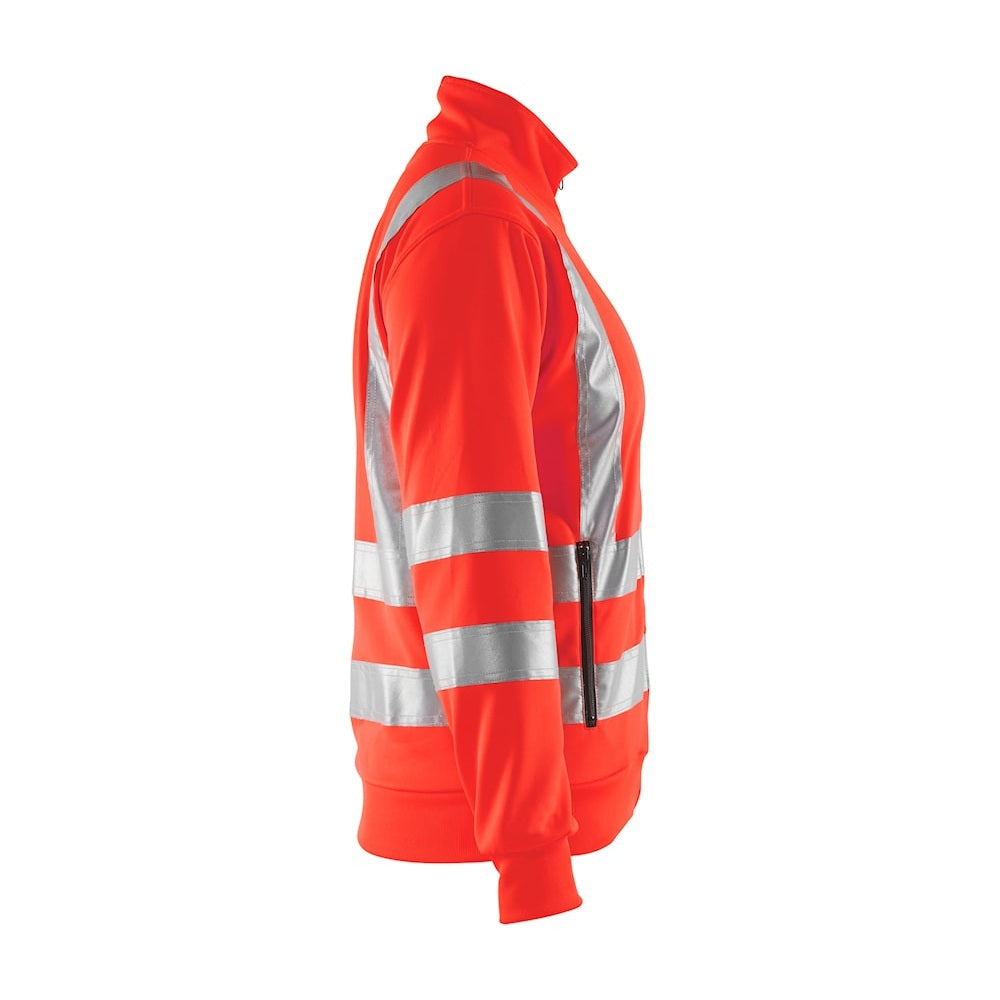 Blaklader Women's Hi-Vis Sweatshirt 3308 #colour_red-hi-vis