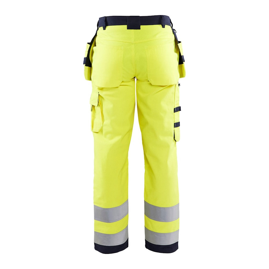 Blaklader Multinorm Craftsman Trousers 1579 #colour_hi-vis-yellow-navy-blue