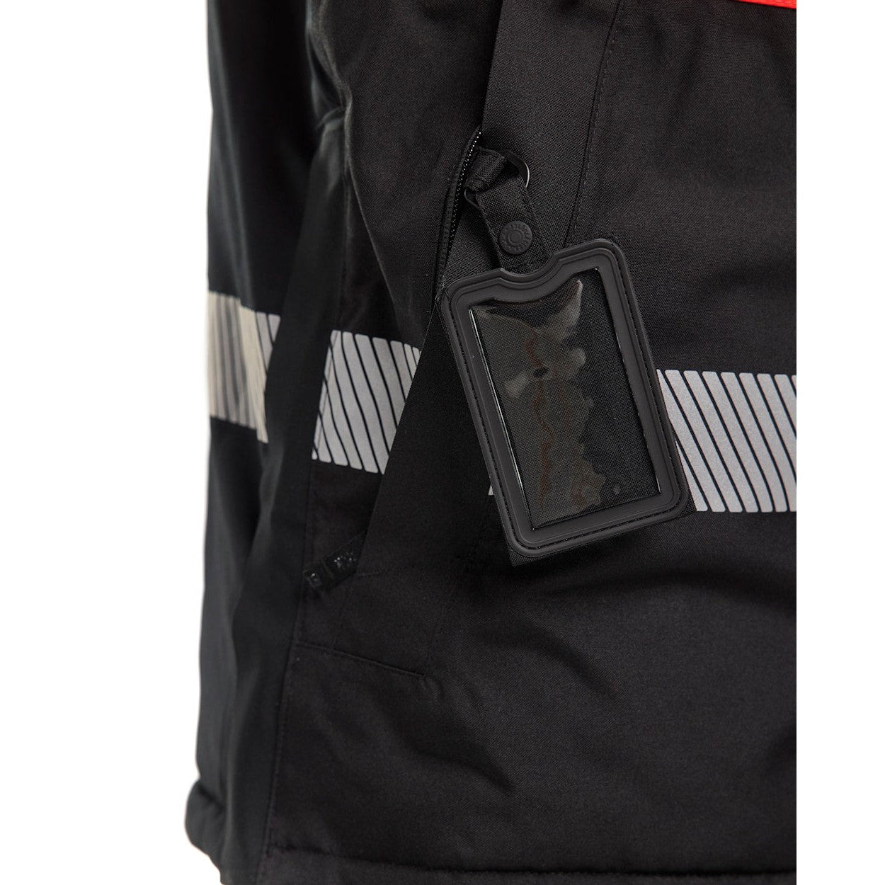 Blaklader Winter Parka Hi-Vis 4485 #colour_black-red-hi-vis