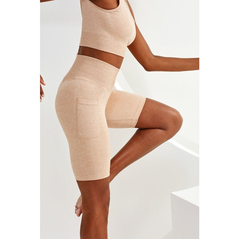 Women's TriDri® Ribbed Seamless '3D Fit' Cycle Shorts