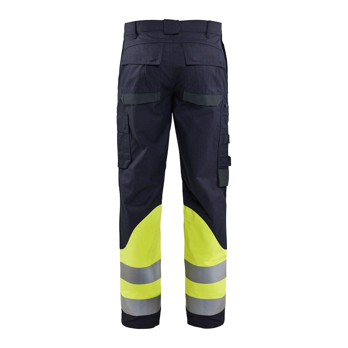 Blaklader Multinorm Inherent Trousers 1488 #colour_navy-blue-hi-vis-yellow