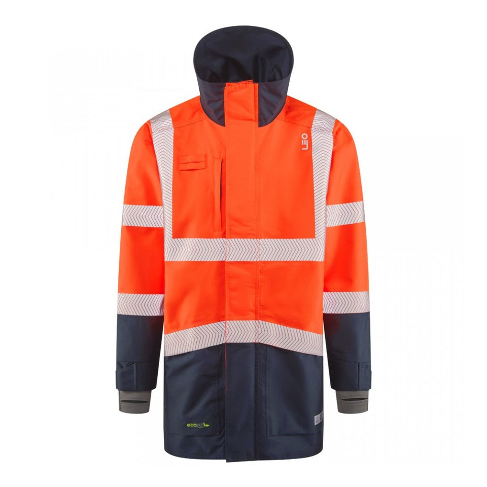 Leo Workwear CLOVELLY Leo EcoViz 15K Performance+ Breathable Anorak