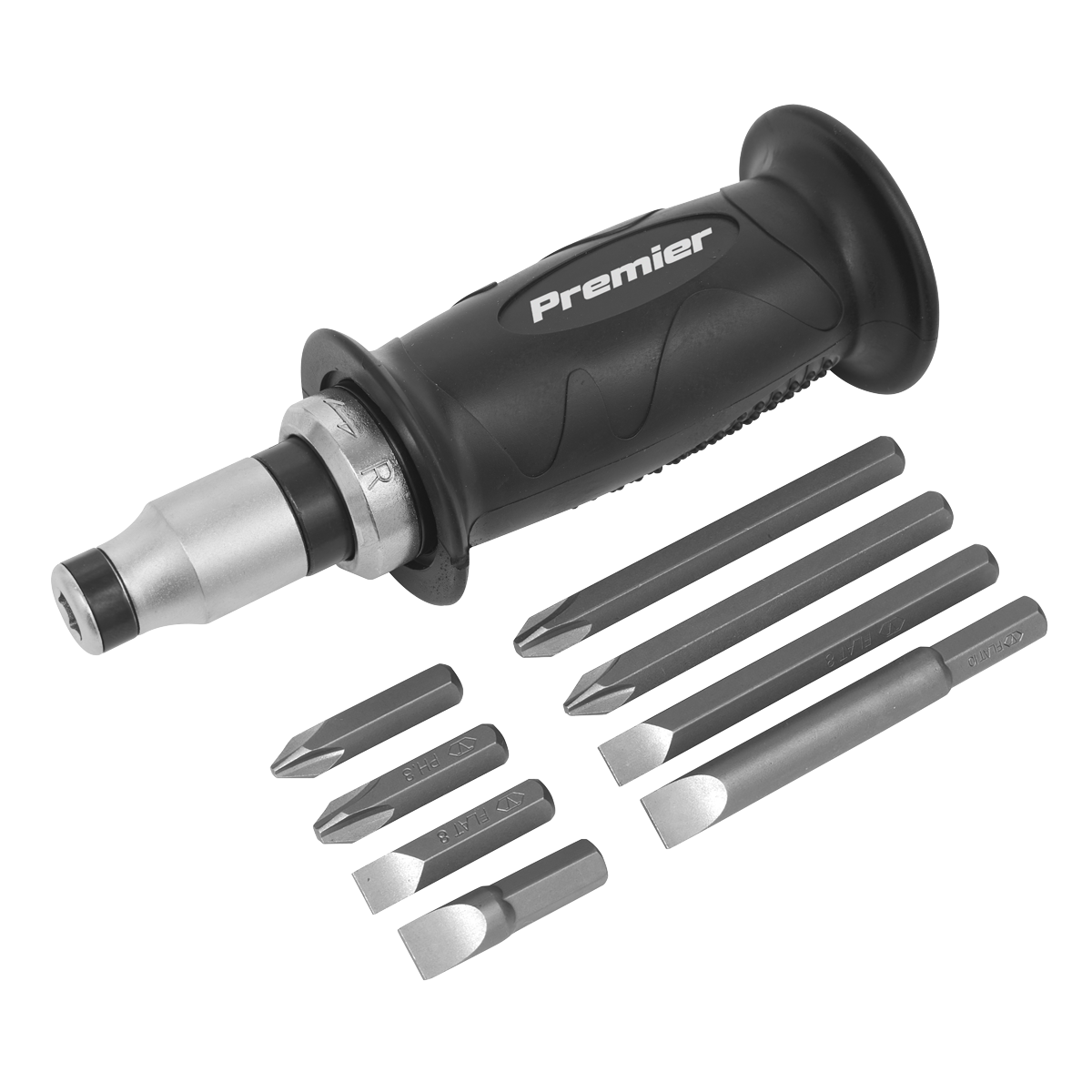Sealey Impact Driver Set 10pc Protection Grip