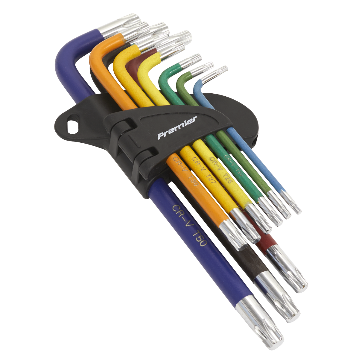 Sealey TRX-Star* Key Set 9pc Colour-Coded Long