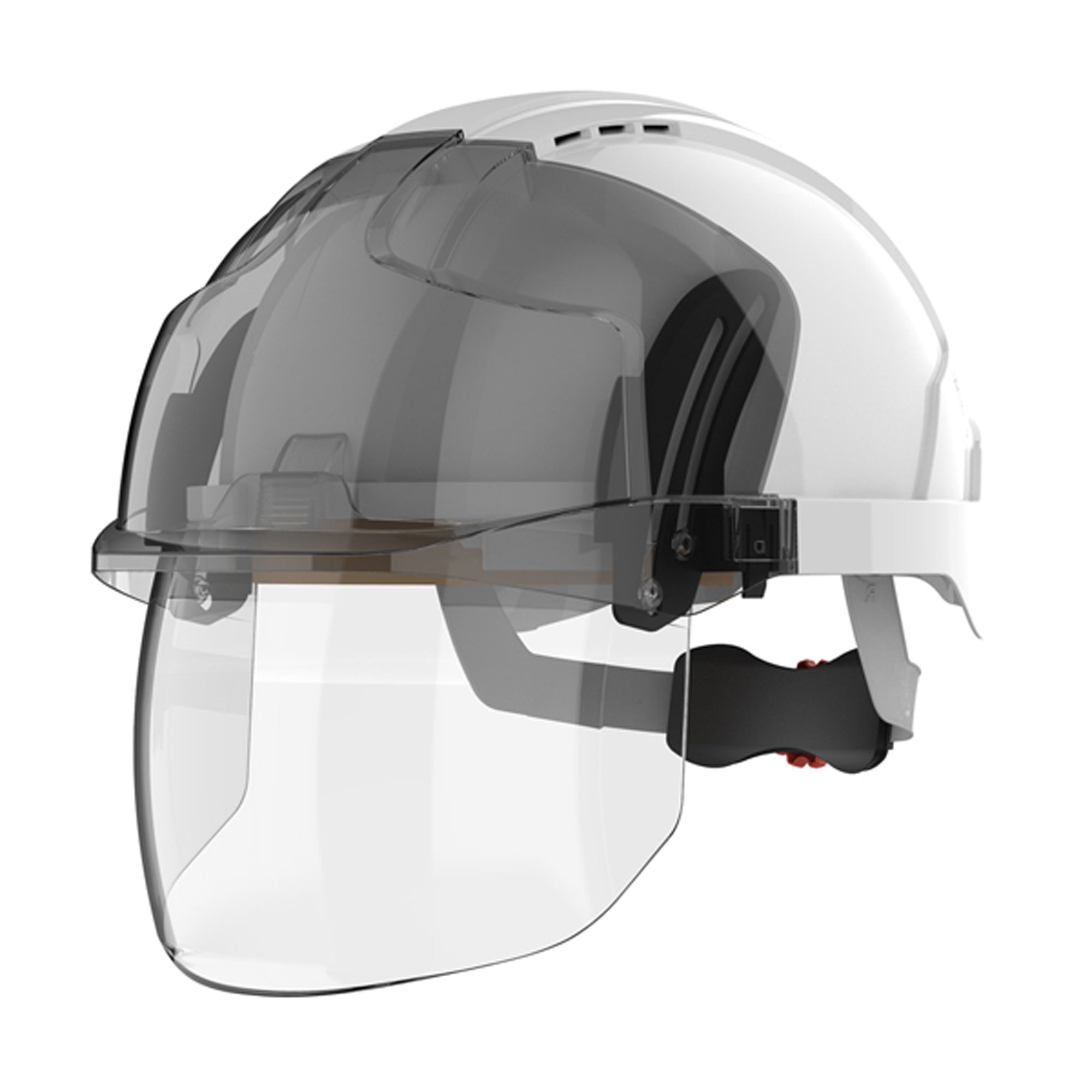 JSP EVO VISTAshield Safety Helmet with Integrated Faceshield - Vented
