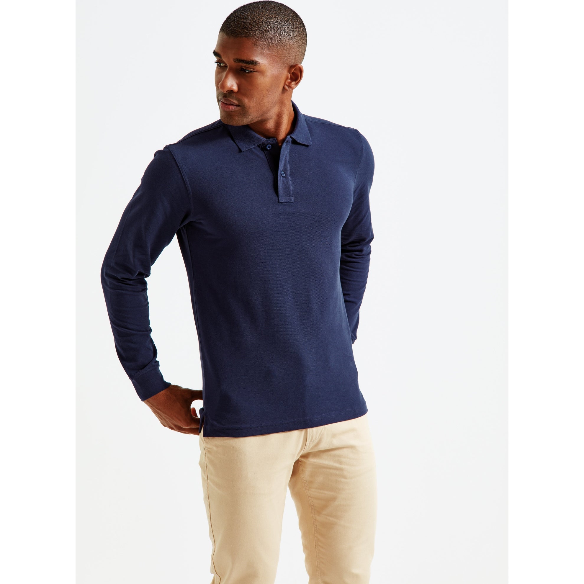 Asquith & Fox Men's Classic Fit Long Sleeved Polo
