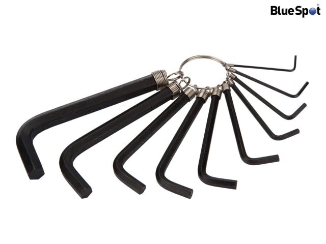 BlueSpot Tools Hexagon Key Set, 10 Piece
