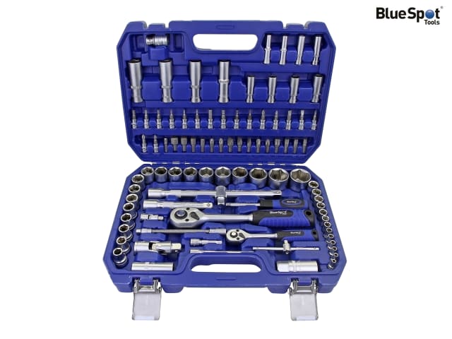 BlueSpot Tools 1/2in & 1/4in Metric Socket Set, 94 Piece