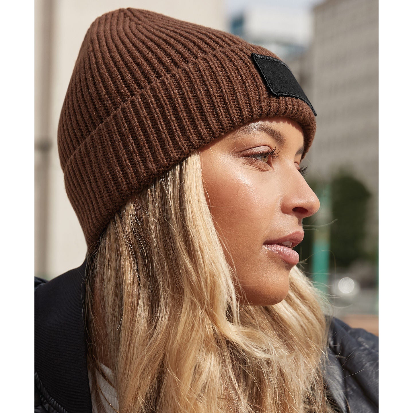 Beechfield Fashion Patch Beanie