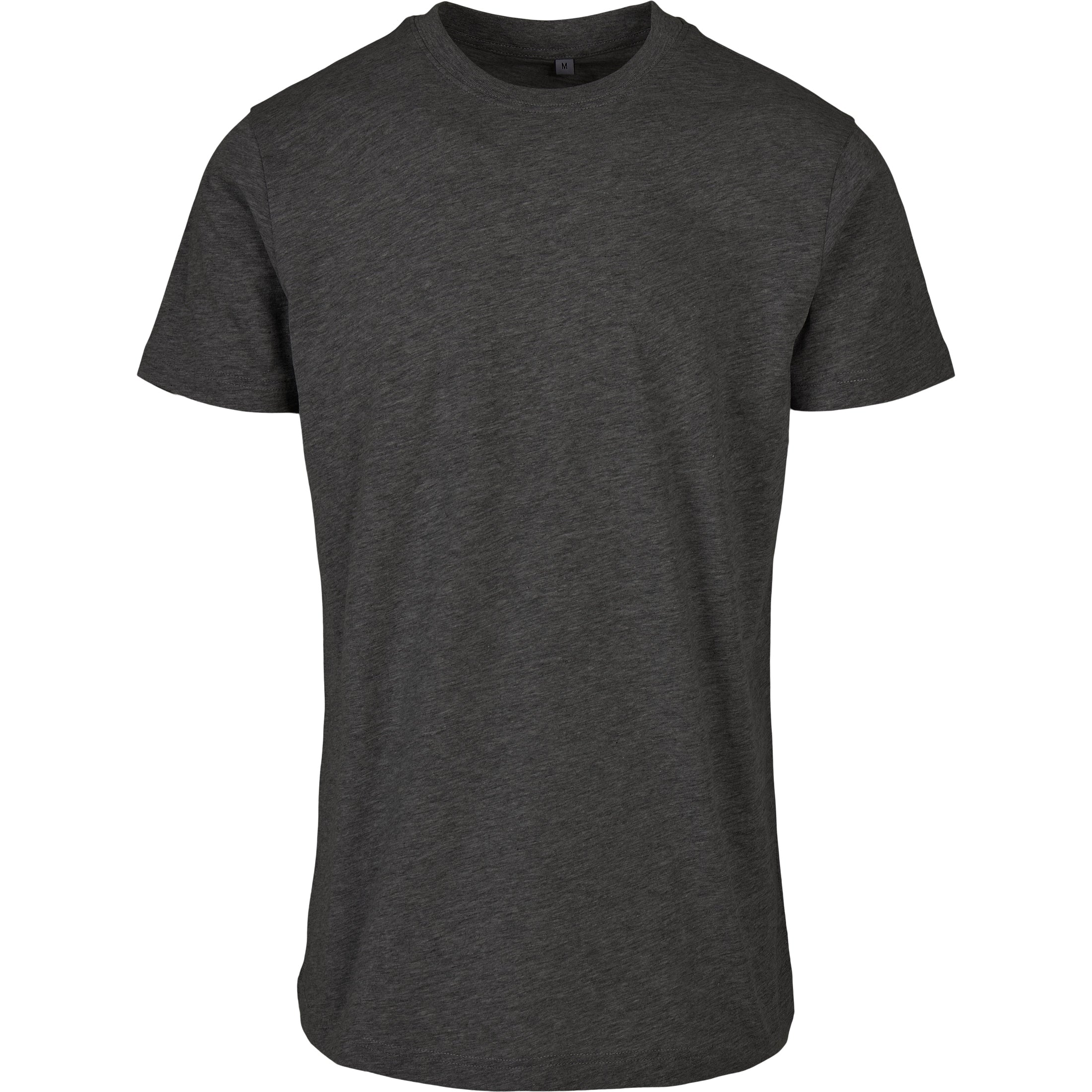 Build Your Brand Basic Basic Round Neck Tee - Charcoal