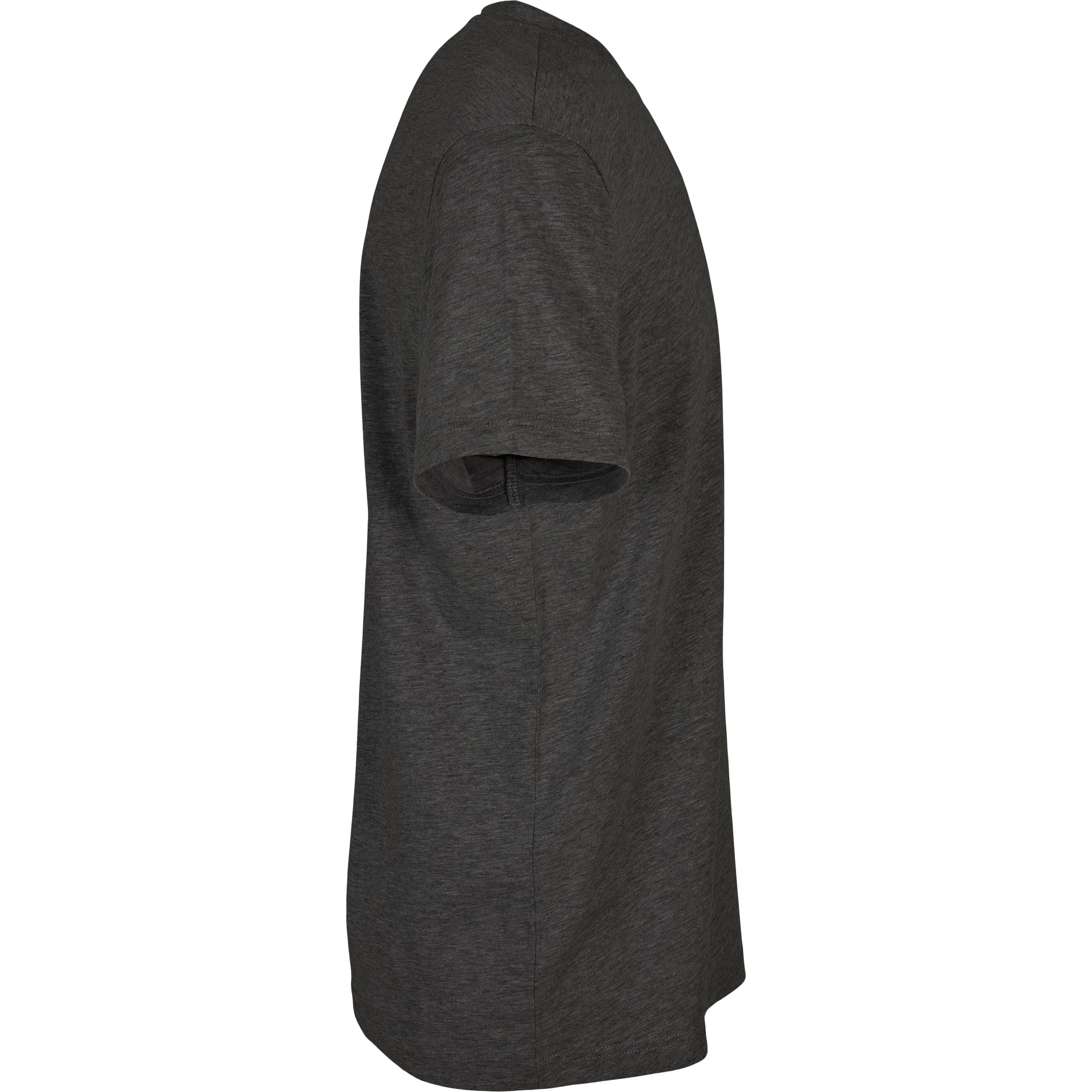 Build Your Brand Basic Basic Round Neck Tee - Charcoal