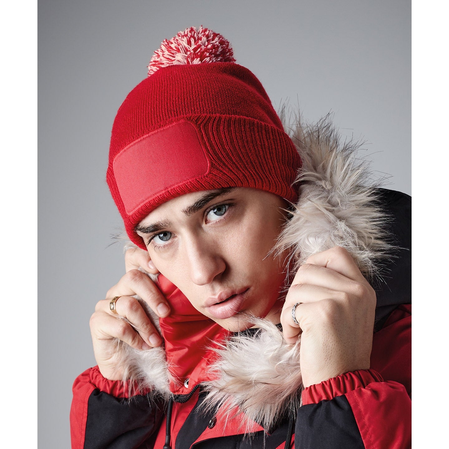 Beechfield Snowstar® Patch Beanie