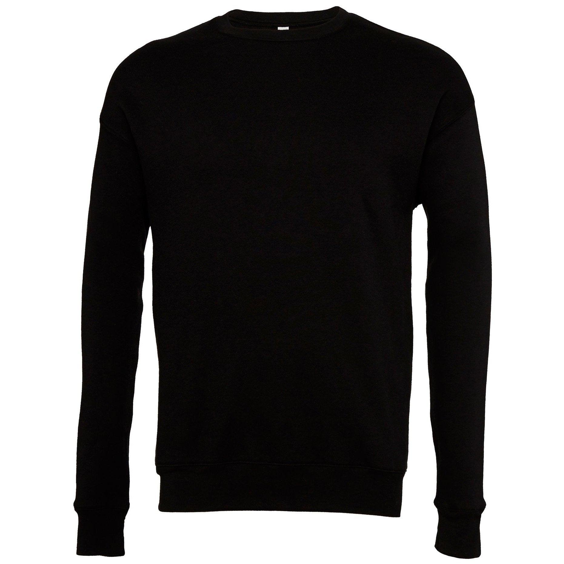 Bella Canvas Unisex Drop Shoulder Fleece - Black