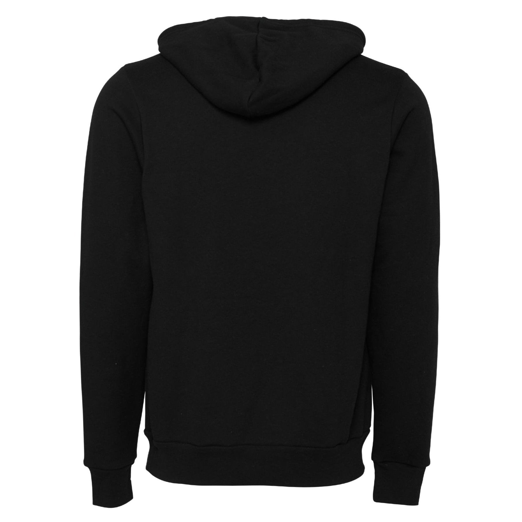 Bella Canvas Unisex Polycotton Fleece Pullover Hoodie - DTG Black