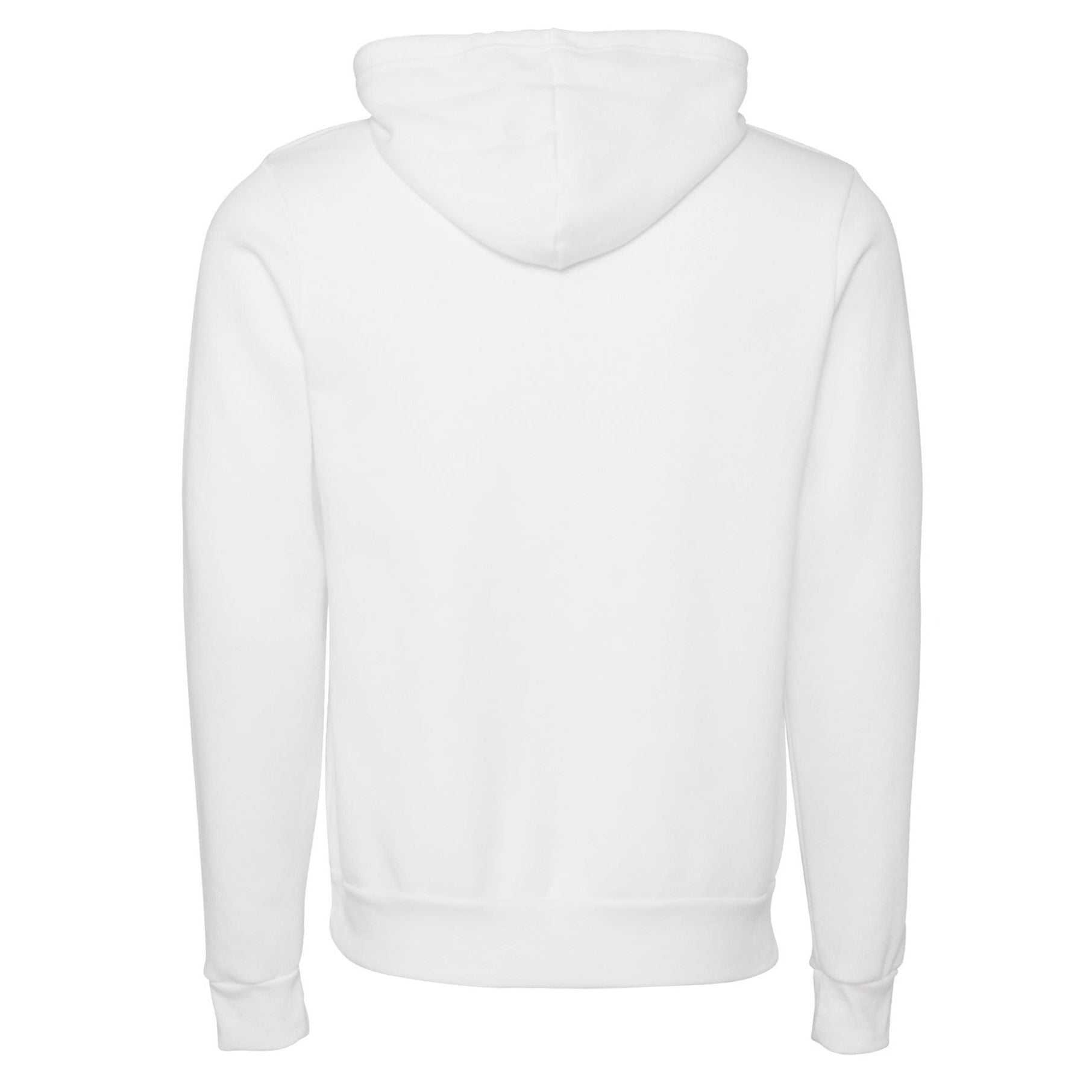 Bella Canvas Unisex Polycotton Fleece Pullover Hoodie - DTG White