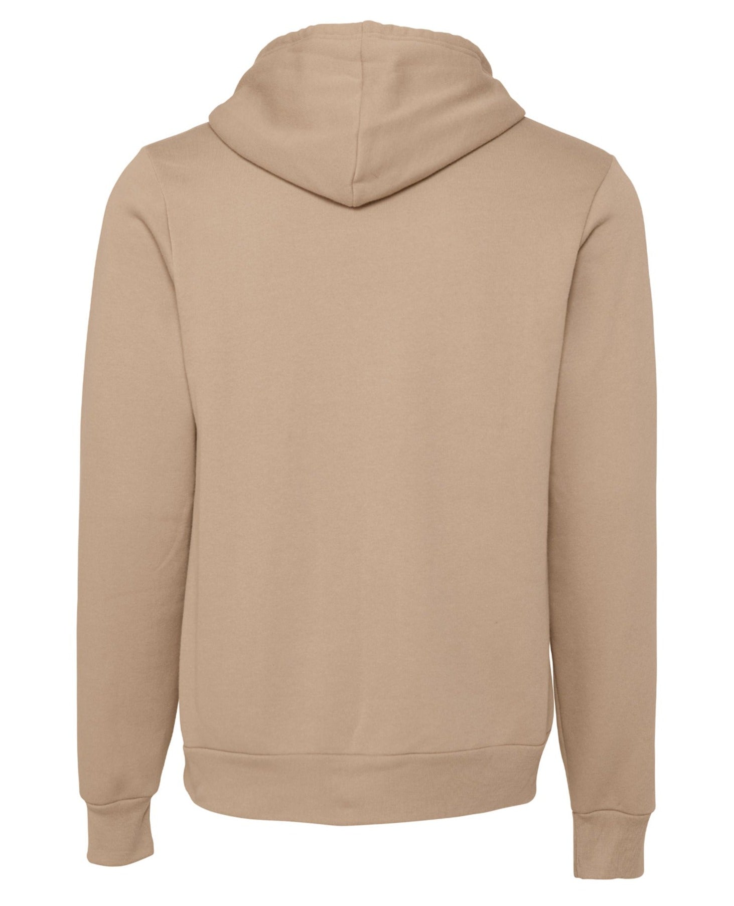 Bella Canvas Unisex Polycotton Fleece Pullover Hoodie - Tan