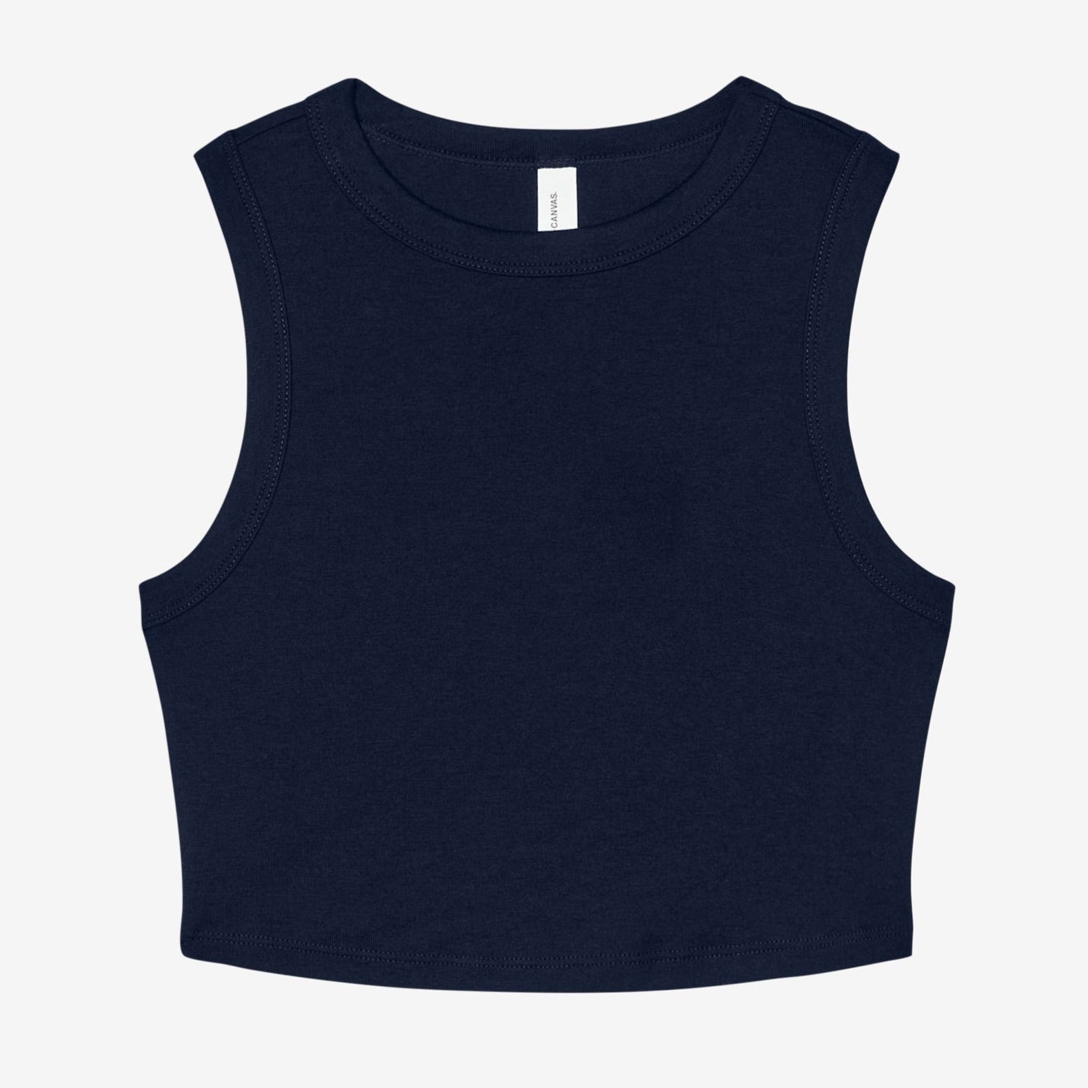 Bella Canvas Women's Micro Rib Muscle Crop Tank