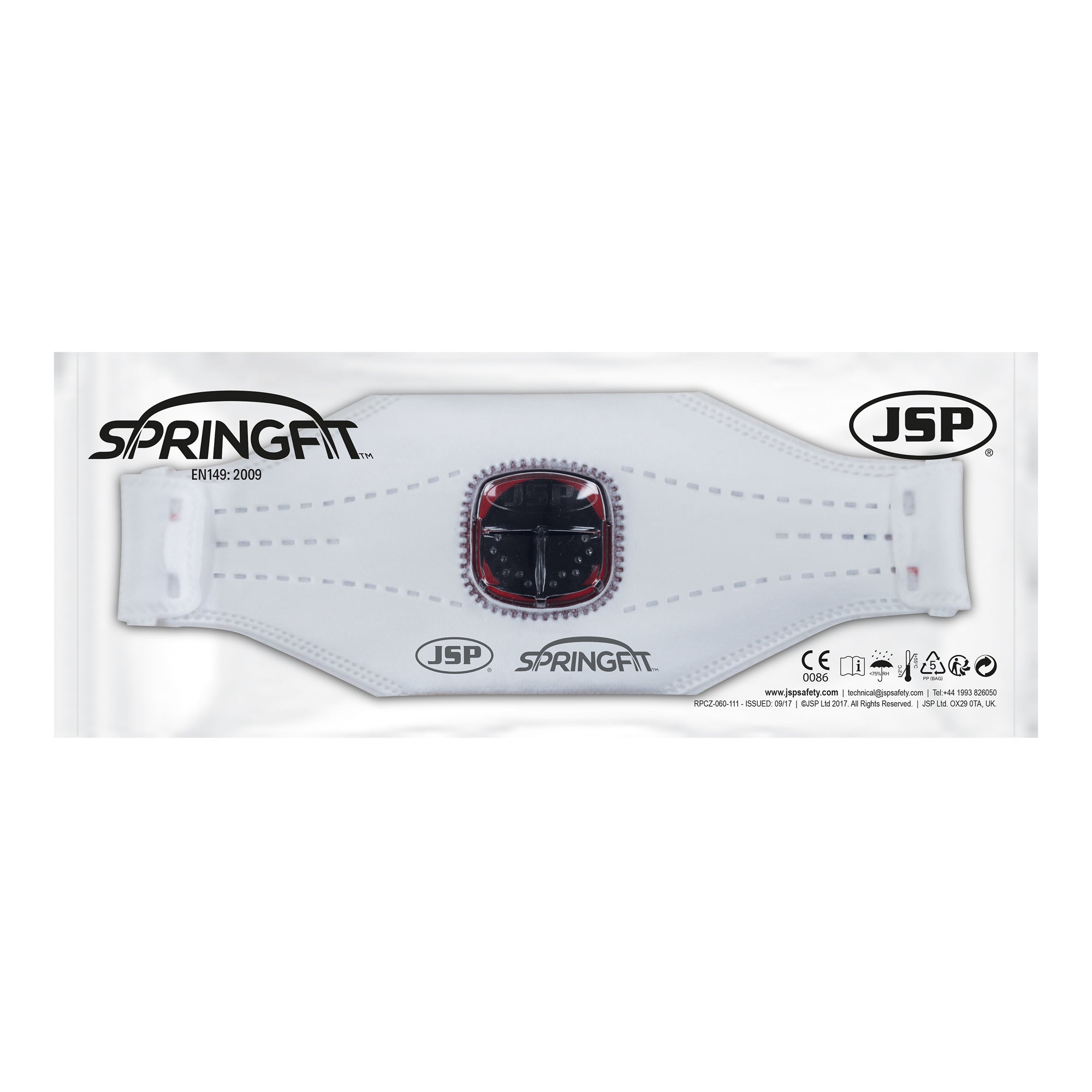 JSP Springfit 435ML FFP3 With Typhoon Valve - Box of 10