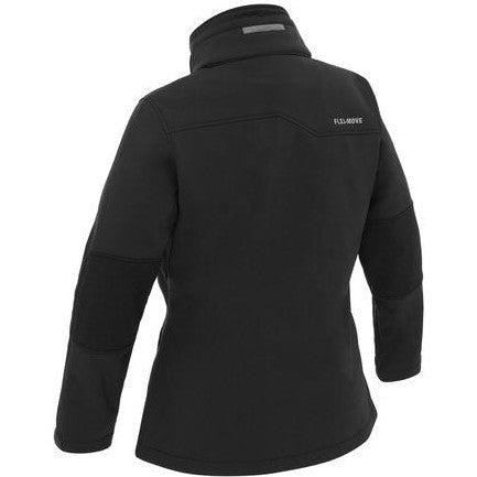 Bisley Womens Jacket Flx & Move™ Ripstop Softshell Jacket 320gsm #colour_black
