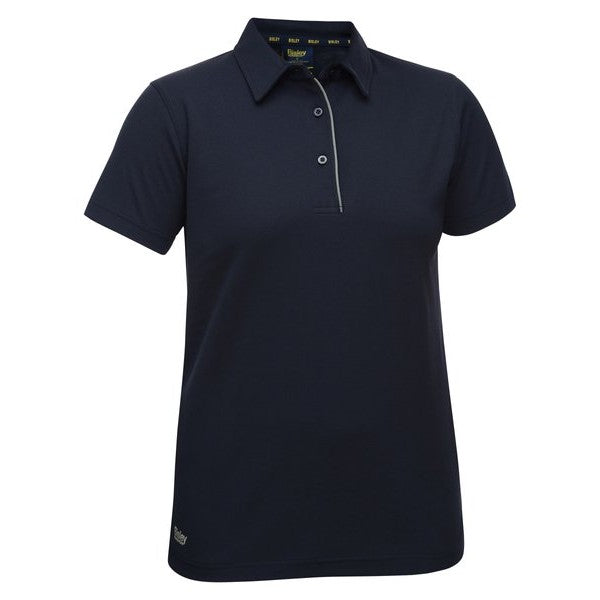 Bisley Womens Polo Short Sleeve Cotton/Polyester #colour_navy