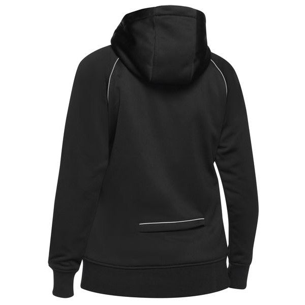 Bisley Women's Fleece Zip Front Hoodie W/Sherpa Lining 270gsm #colour_black