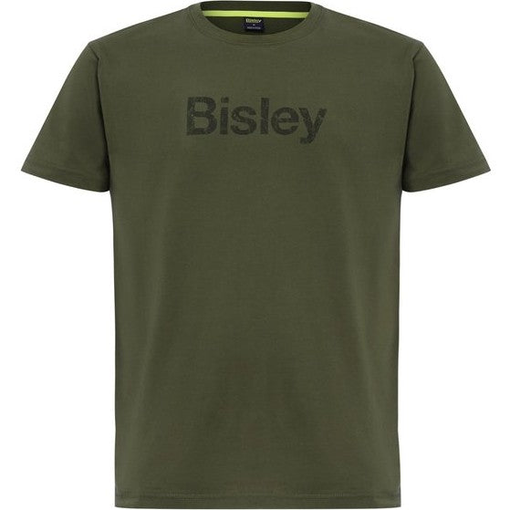 Bisley Tee Logo Cotton 160gsm #colour_green