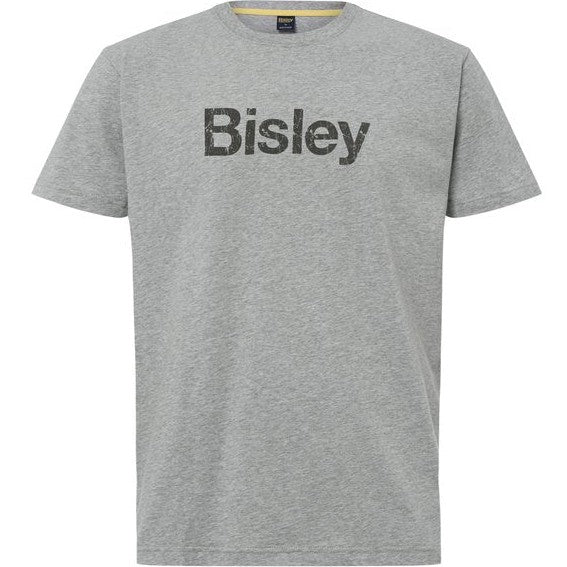 Bisley Tee Logo Cotton 160gsm #colour_grey