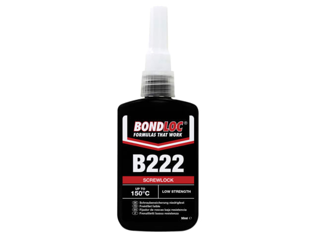 Bondloc B222 Screwlock Low Strength Threadlocker 50ml