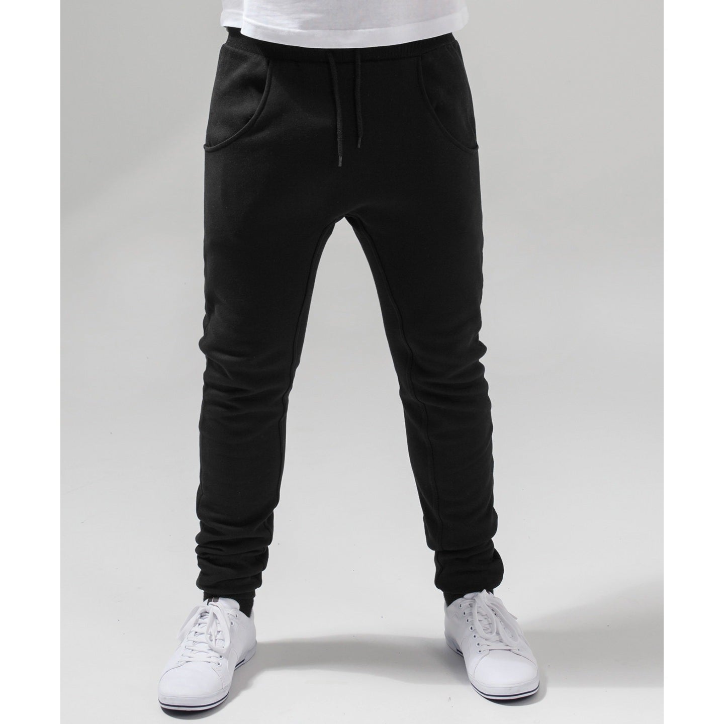 Build Your Brand Heavy Deep-Crotch Sweatpants