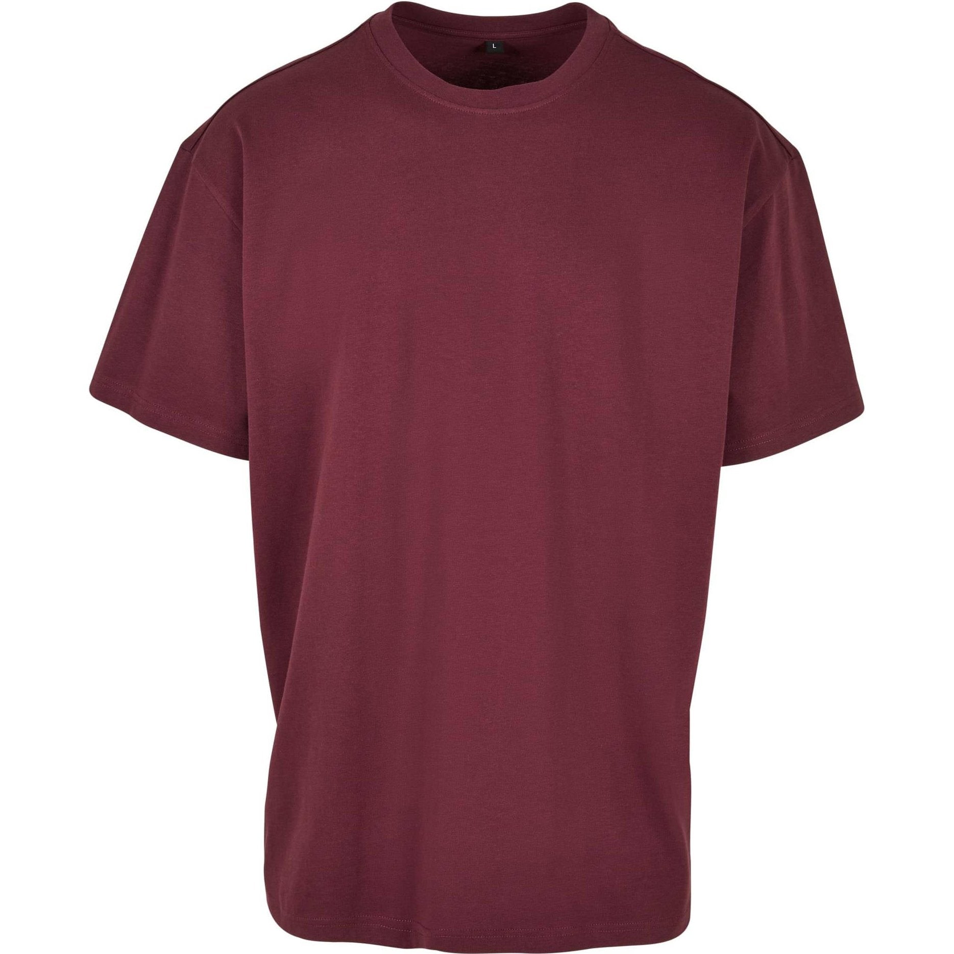 Build Your Brand Heavy Oversized Tee - Cherry