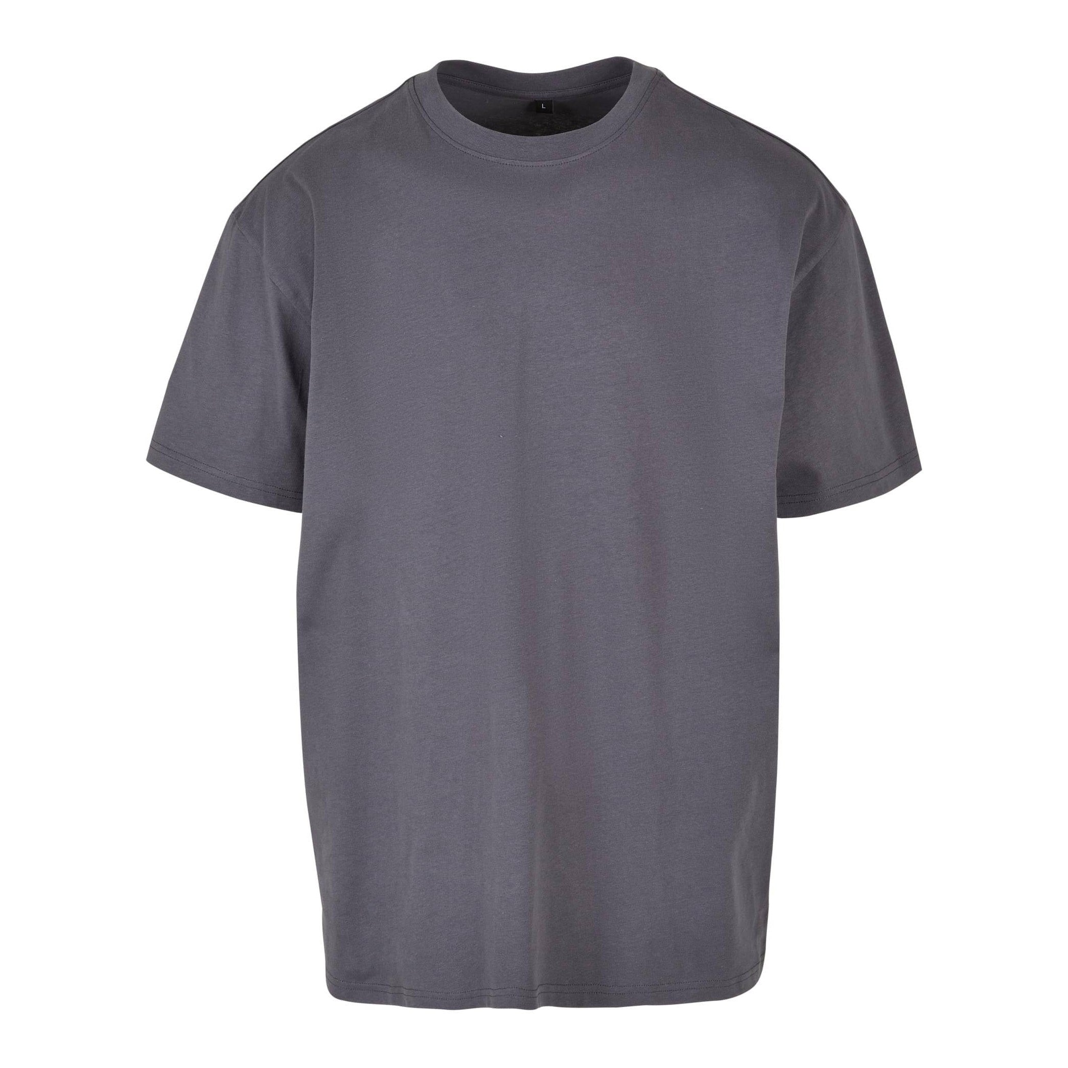 Build Your Brand Heavy Oversized Tee - Dark Grey