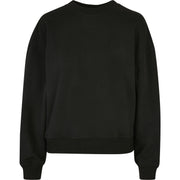 Build Your Brand Women's Oversized Crew Neck Sweatshirt