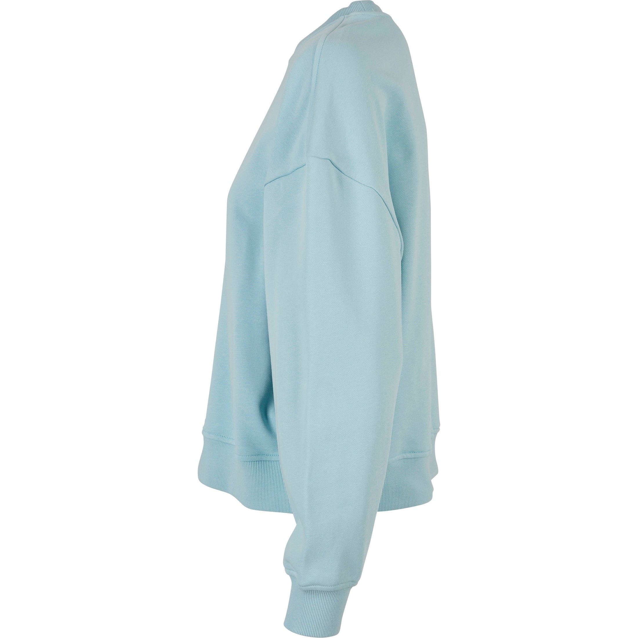 Build Your Brand Women's Oversized Crew Neck Sweatshirt