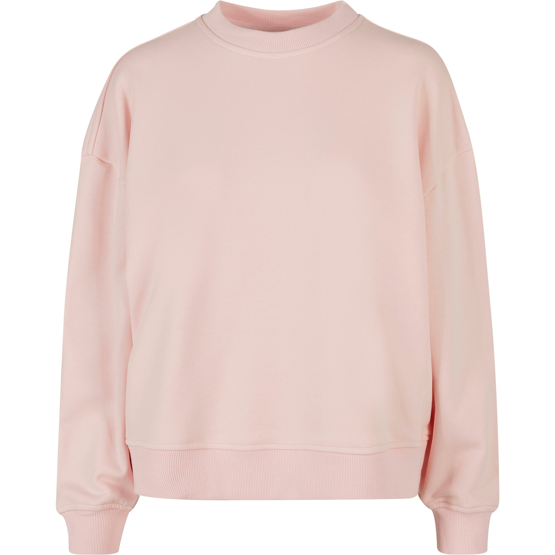 Build Your Brand Women's Oversized Crew Neck Sweatshirt