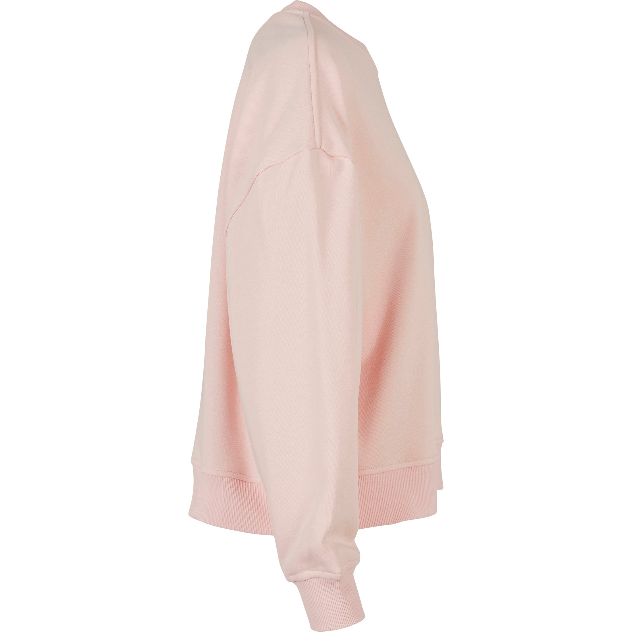 Build Your Brand Women's Oversized Crew Neck Sweatshirt