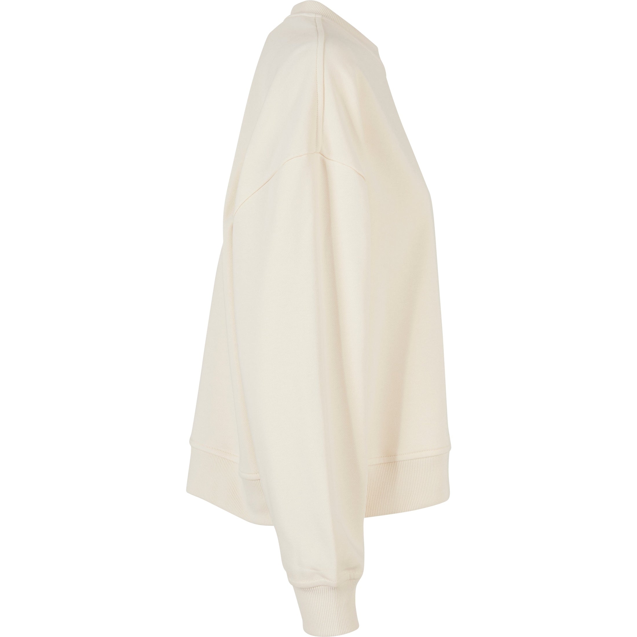 Build Your Brand Women's Oversized Crew Neck Sweatshirt