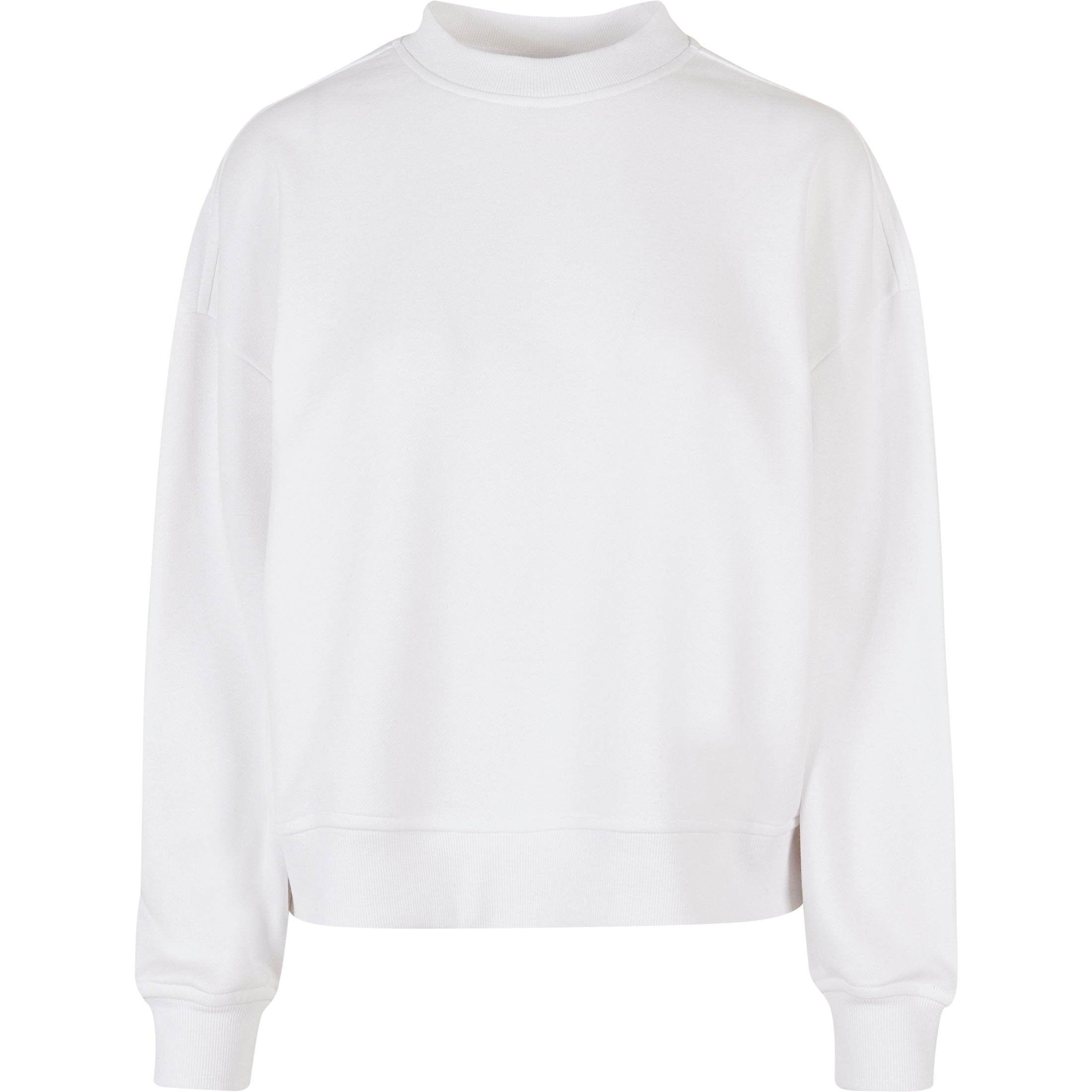 Build Your Brand Women's Oversized Crew Neck Sweatshirt