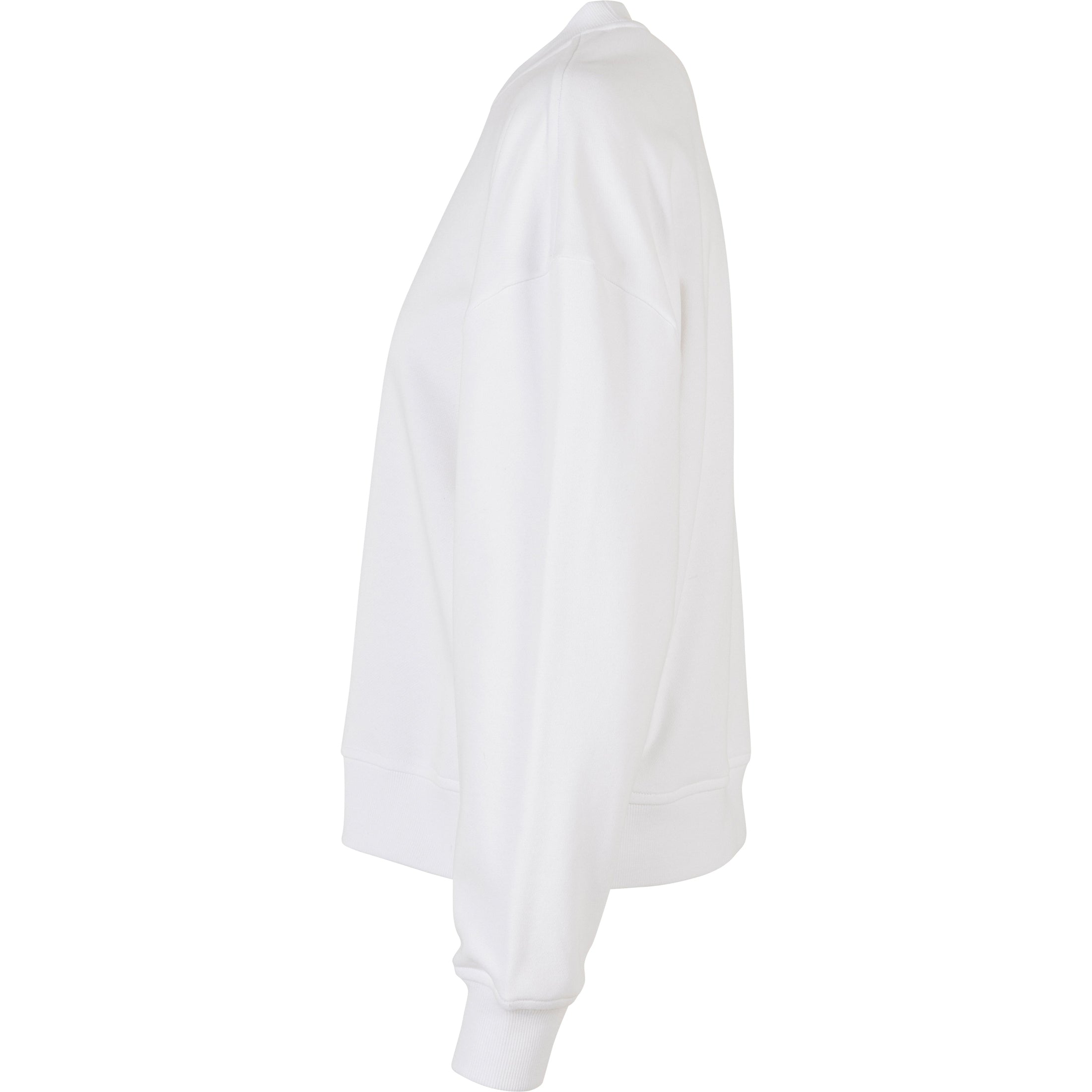 Build Your Brand Women's Oversized Crew Neck Sweatshirt