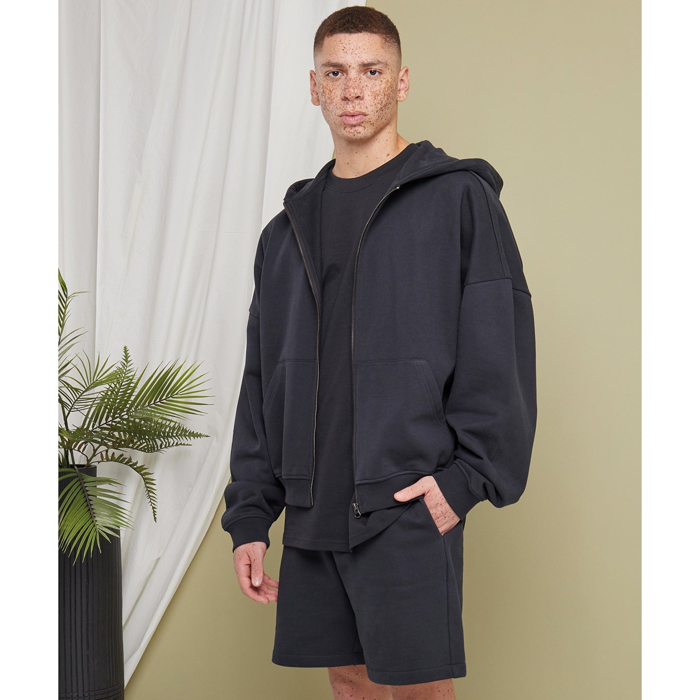 Build Your Brand 90S Zip Hoodie