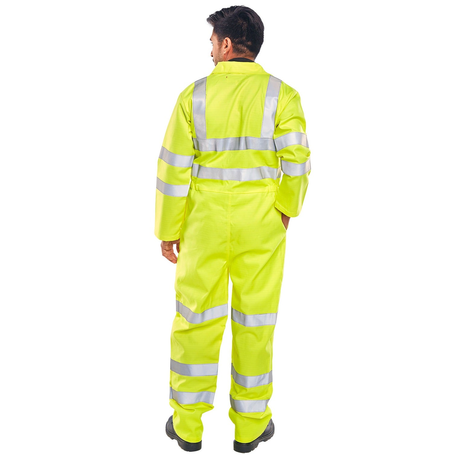 Beeswift Tesla Fire Retardant/Anti-Static Boilersuit En471 Saturn Yellow