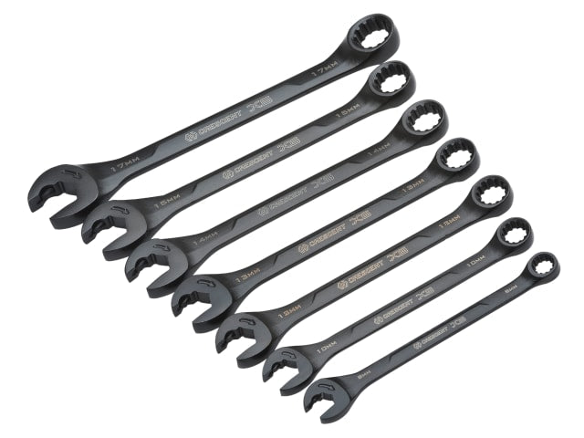 Crescent® X6 Open End Ratcheting Spanner Set, 7 Piece