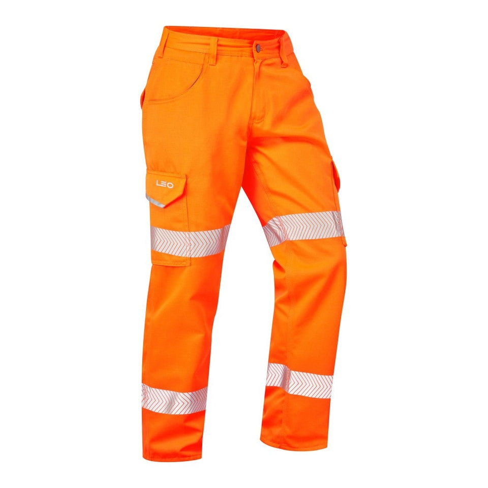 Leo Workwear YELLAND Leo EcoViz Lightweight Poly/Cotton Cargo Trouser