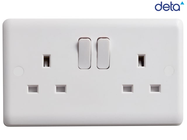 Deta Vimark Switched Socket 2-Gang 13A